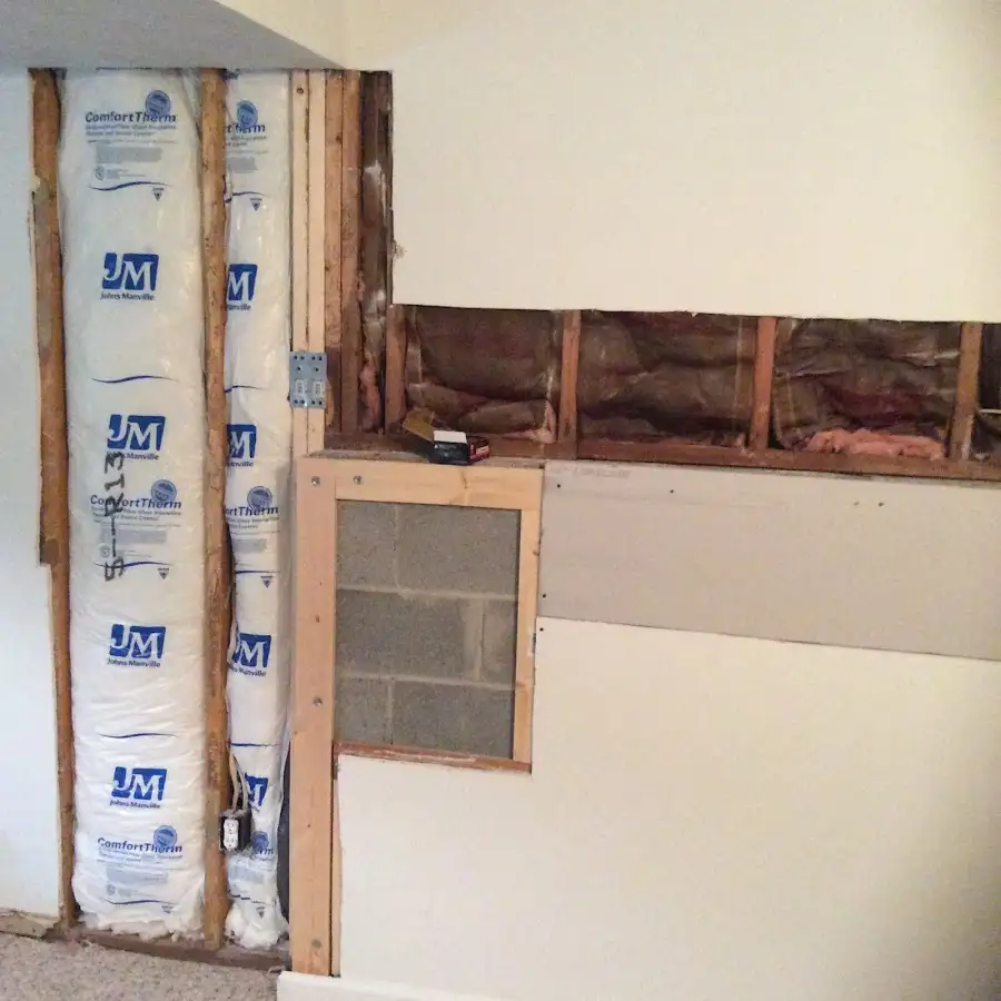 Wall insulation replacement during Contents Cleaning & Restoration in White House